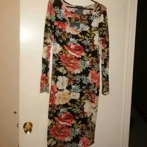 FLORAL BODYCON DRESS